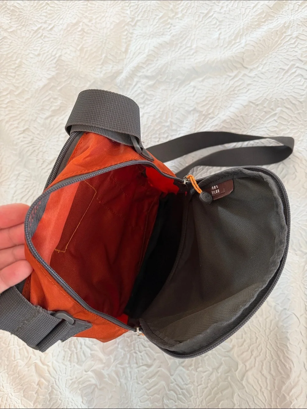 Timberland Olive, Orange & Gray Compact Crossbody Messenger